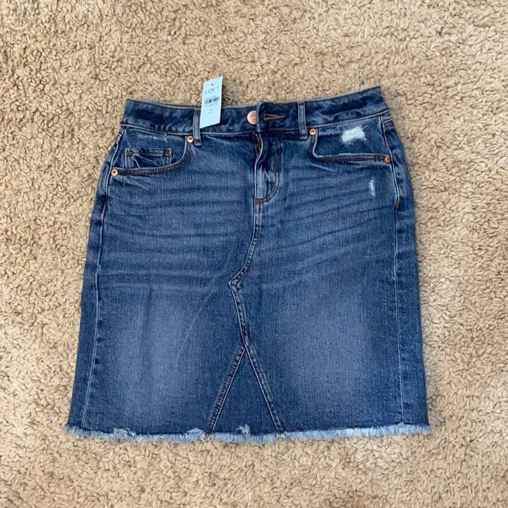 Loft Denim Skirt 0P